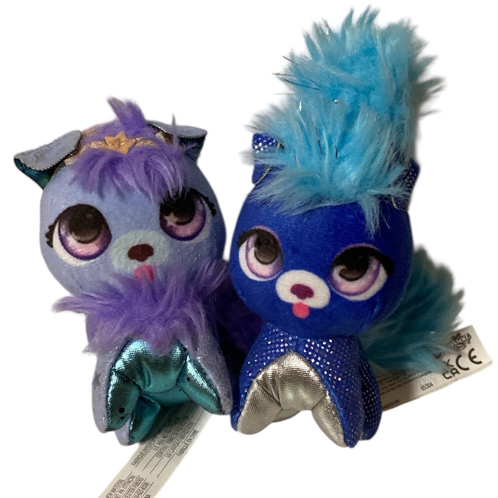 Spin Master Present Pets Dogs Plush Lot Of 2 Mini Stuffed Animal Micro Toys 3”